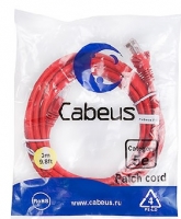 Кабель Patch Cord Cabeus (PC-UTP-RJ45-Cat.5e-3m-RD-LSZH),Cat.5e,3м,красный ― "Сплайн-Технолоджис"
