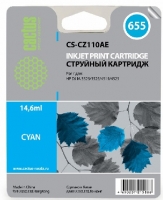 Картридж Cactus CS-CZ110AE (НР 655), голубой, для HP DeskJet Ink Advantage 3525/4615/4625/5520/5525/6525 (14,6 мл.) ― "Сплайн-Технолоджис"