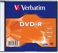 Загот. компакт диска DVD- R 16x Verbatim 4.7Gb Slim ― "Сплайн-Технолоджис"